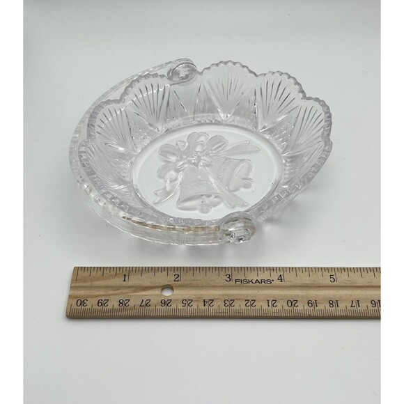 Studio Nova Holiday Bells Basket With Handle Christmas Seasonal Candy Nut Dish - Picture 3 of 6